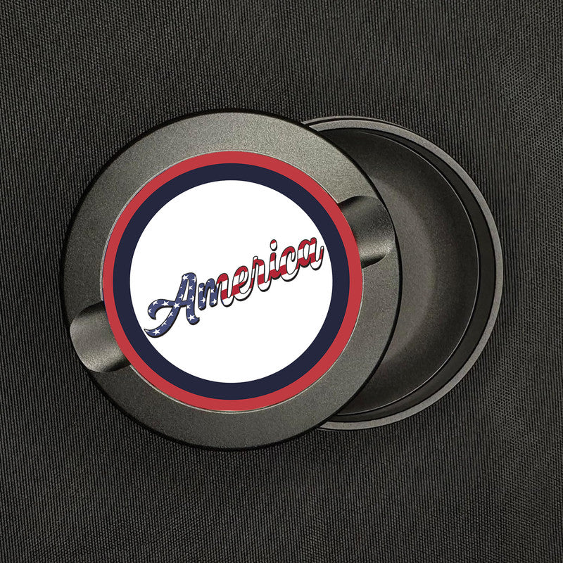 American Flag America Script