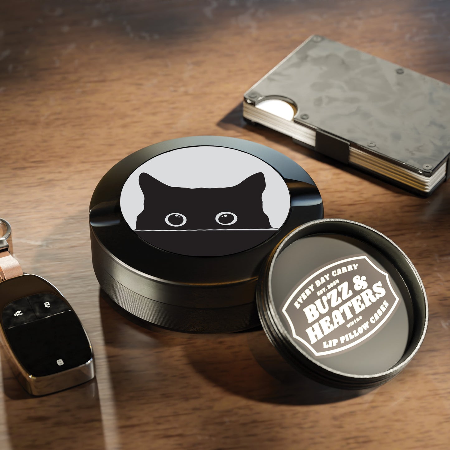Peeking Cat Anodized