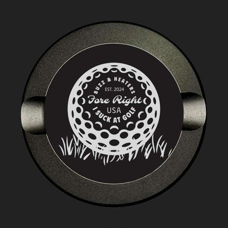 Fore Right Sucking At Golf Anodized